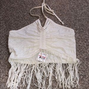 Free People Fringe Crop Top